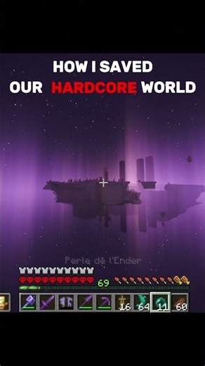 How i saved our hardcore world ! #minecraft @AmongCraft-Le_vrai