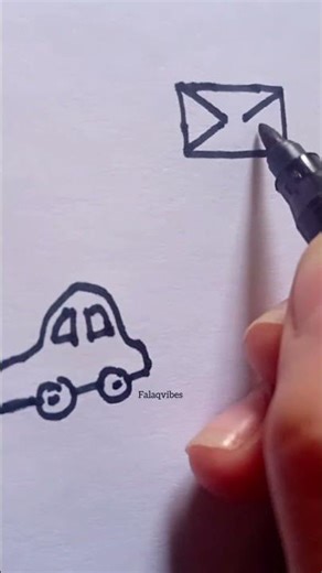 mini envelope drawing 📩#shorts #shortsviral