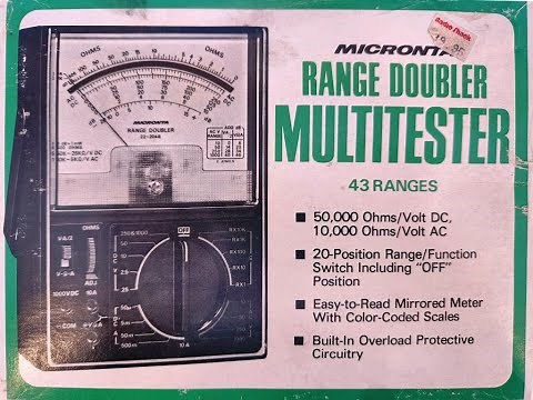 DMMCheck plus rev 8 vs Micronta Range Doubler multitester