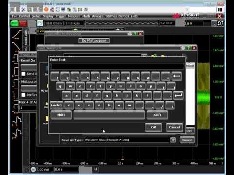 Automatically Save Waveforms after Every Trigger with a Keysight Infiniium Oscilloscope