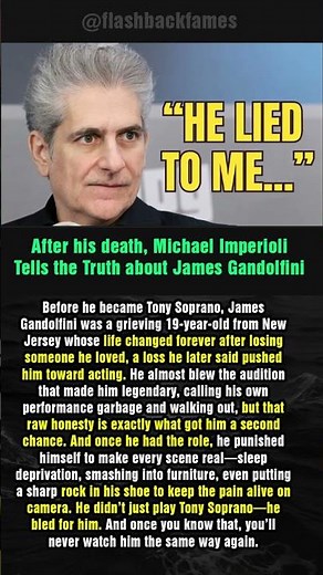 After his death, Michael Imperioli Tells the Truth about James Gandolfini #shorts