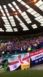 18K views · 381 reactions | Linfield fans at Celtic Park. Immense. | Linfield Football Club (Official) | Facebook