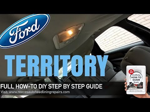 How To Repair Sagging Roof Lining on Ford Territory | DIY FIX CAR HEADLINER