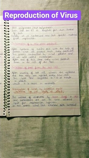 Zoology B.Sc 1st Semester Unit -Viii L-4 Reproduction of Virus 💯