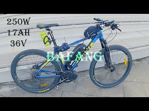 Bafang 250w 17Ah mid drive motor range test.