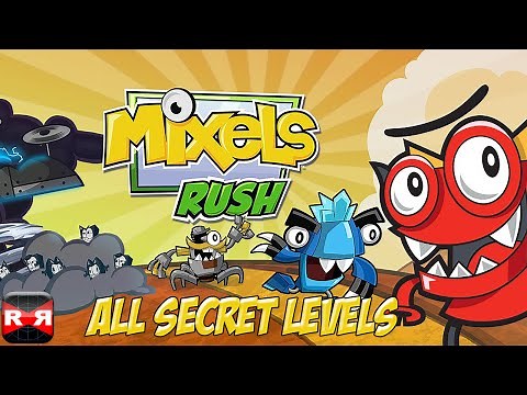 Mixels Rush (By Cartoon Network) - All Secret Levels Complete Gameplay