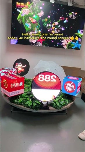 Amazing Circular LED Display for Creative Advertising