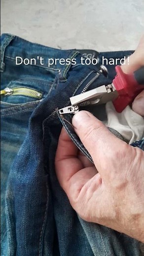 Fix Jean Zipper No Sew In 1 Minute