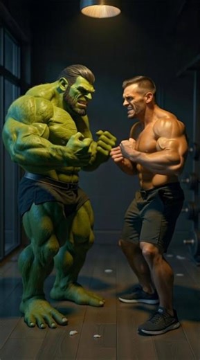 Hulk vs bodybuilder #ai #aivideo #aishorts #aitrends #aigenerated