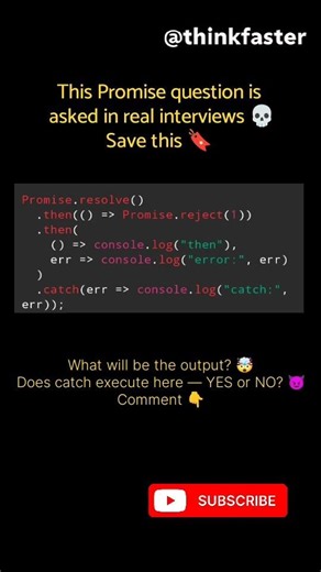 This Promise Question Fails Most Developers 💀 #JavaScript #Promises #JSInterview
