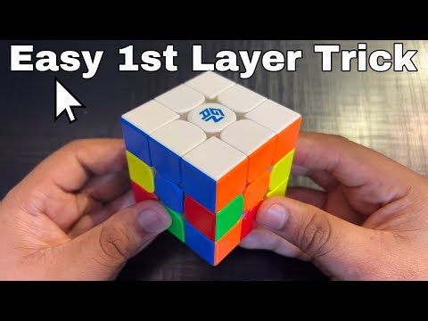 How to Solve First Layer of Rubik’s Cube in Just 4 Moves