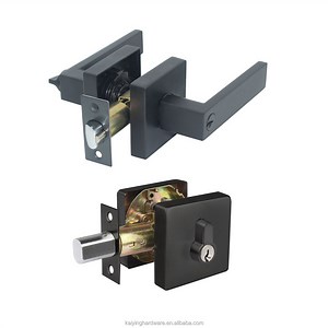 [Hot Item] Combo Set Lock with Single Cylinder Deadbolt Handle Lock Square Door Locks