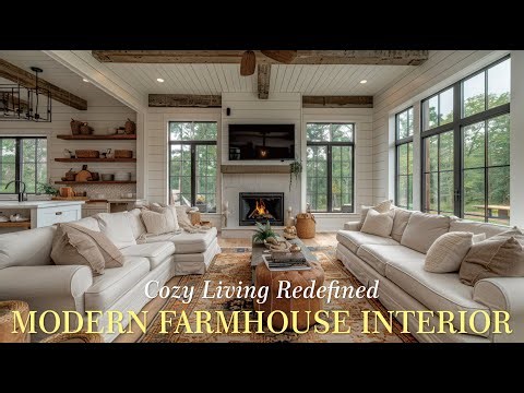 Modern Farmhouse Living: Interior Design Ideas for Comfort & Style
