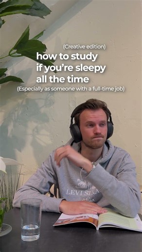 How to study if you're sleepy all the time (especially as someone with a full-time job).