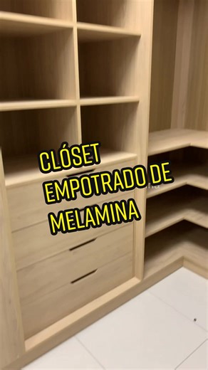 Clóset Empotrado de Melamina: Guía y Modelos Modernos