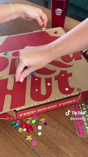 a tale as old as time: went to @michaelscraftstore for one thing and now the pizza is bedazzled.