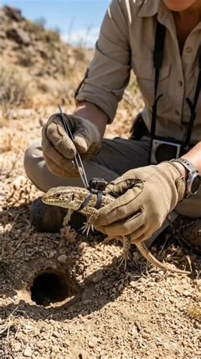 منظور سحلية صغيرة داخل عالم سري عالم تحت الأرض | لقطات بكاميرا دقيقة #أفلام قصيرة