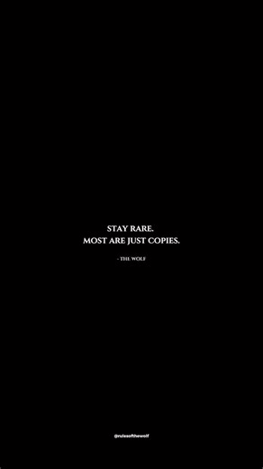 Motivation | Growth | Self-Development on Instagram: "Originality is a quiet kind of power. ✨ In a world that rewards imitation, authenticity takes courage. Standing in your own truth means not needing to blend in or follow the noise. What makes you different is not a weakness. It is the edge that no one else can copy. Protect your essence. That is where your strength lives. 🐺 Drop a “🦋” if you choose authenticity over approval. DM for credit or removal request (no copyright intended) ©️ All r