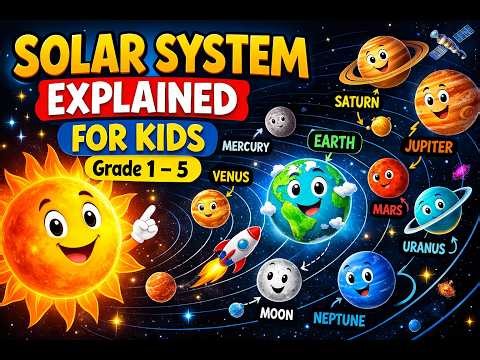 Solar System Explained for Kids | Grade 1–5 Science