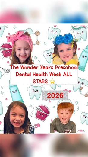 Dental Health Week at The Wonder Years Preschool 🦷 We had the biggest smiles all week long as we celebrated Dental Health Week with our preschool friends! Our days were filled with learning, laughter, and lots of talk about how to keep our teeth healthy and strong. We explored why brushing matters, how to care for our smiles, and even practiced being little dental experts ourselves! We even Brushed away silly “sugar buggies” from our very own teeth pictures. We Created puffy painted, glittery s