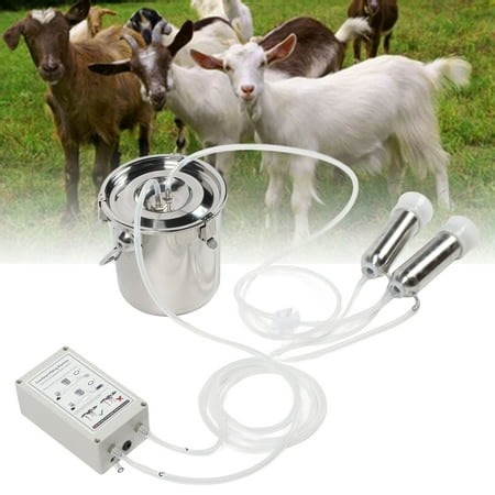 Electric Goat Milking Machine Rechargeable Pulsating Vacuum Pump 3L Capacity with Folding Handles for Mobility, Automatic Portable Goat Milker - Walmart.ca