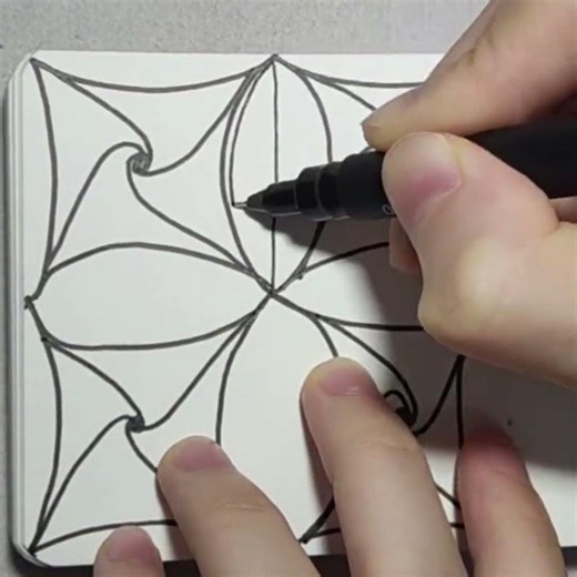 Zentangle Drawing Patterns 禪繞畫基礎圖形練習