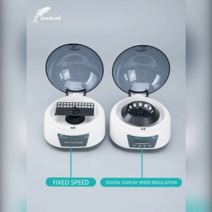 Mini Centrifuge Machine 4000rpm 7000rpm Lab Benchtop Centrifuge,2 Rotors for 0.2/0.5/1.5/2ml Micro tubex12 and 0.2ml 8/12 PCR stripex4