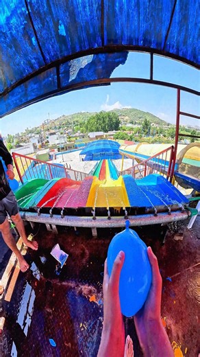 bella ciao water park lovely backward sliding POV 😍 #waterslide #playingslide #waterparkrides