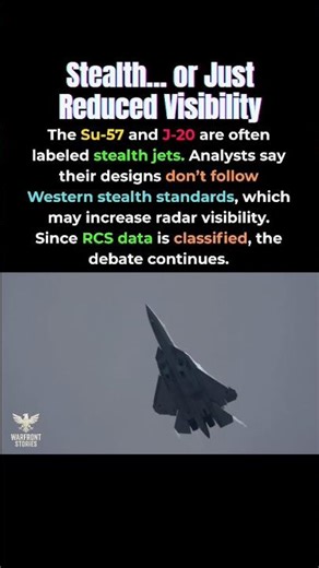 Su-57 & J-20: Stealth or Just Hype? #military #aviation #shorts