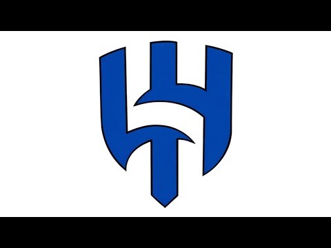 How to draw Alhilal Logo.🔷