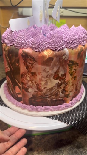 Something simple can yet be so unique and look so amazing! This shockwave cake was a marble cake with banana whipped cream frosting along with blueberry filling! I had so much fun creating this art piece, gratitude for the order😊🌻 #fyp #reallysweetcustomdesserts #cake #viral #foryoupage #facebook #reels #trending #transformers #instagram | ReallySweet CustomDesserts