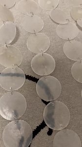 White Capiz Shell Metal Ring Sturdy Strands – Hanging Decoration for Chandelier, Wind Chime, Wedding Backdrop - Etsy