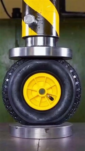 car tire impact test 😱