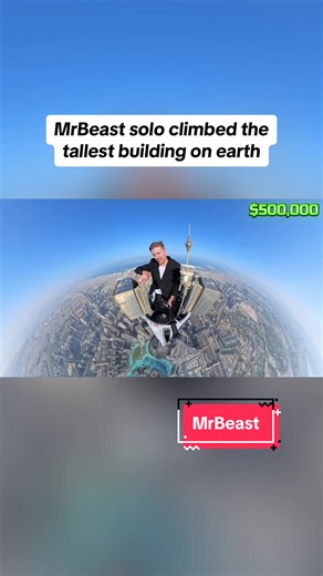 MrBeast's Epic Climb of Burj Khalifa