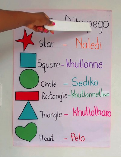 Learn Shapes in Sepedi with Dibopego - Educational TikTok