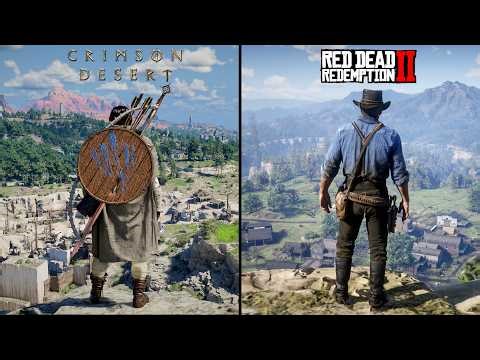 Crimson Desert vs Red Dead Redemption 2 - Details & Gameplay Comparison