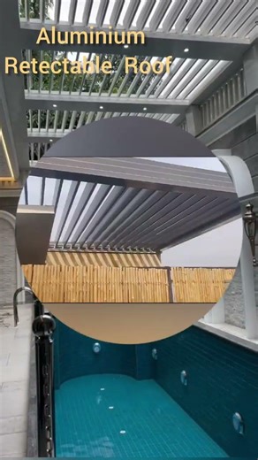 Aluminium Retractable Roof system is a smart and modern roofing solution designed. #refrectable