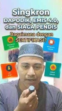 PROSES Singkron Dapodik, Emis 4.0, dan Siaga Pendis#edukasi#sertifikasi#dapodik#emis40#siagapendis
