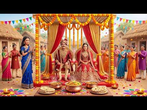 👰💄 Miniature Doll Indian Bride Makeup Transformation | Traditional Village Wedding Ceremony