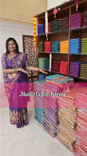 Muslin cotton sarees | DSR Sarees | Booking : 7305626399 | www.dsrsarees.com