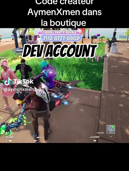Reconnaître les comptes dans Fête Royale Fortnite
