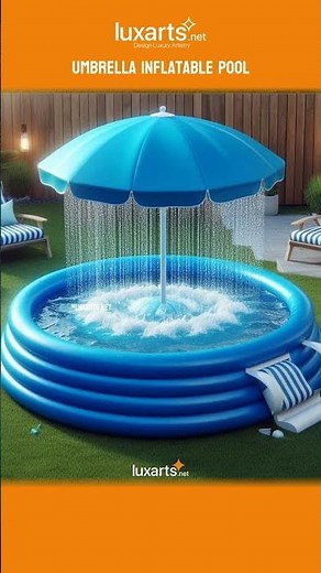 Umbrella Inflatable Pool: Large, Shade-Providing Pool Float for Summer Fun