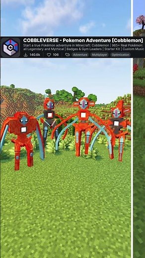 LA COBBLEMON COME NON L'HAI MAI GIOCATA😉 COBBLEVERSE | 𝐄𝐋 & 𝐌𝐀𝐑𝐘 #minecraft #shorts