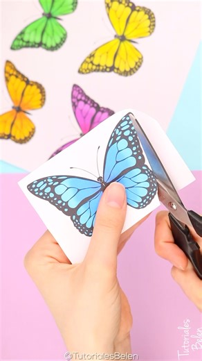 DIY Easy hanging ceiling butterfly decoration! Room Decor Children & Teenagers Aesthetic #roomdecor