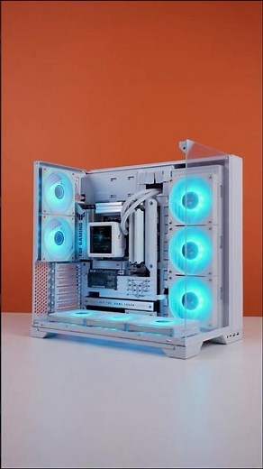 The Ultimate All-White 4K Gaming PC Build 🤯 R7 9700X + without graphics card! #pcbuild #gamingpc