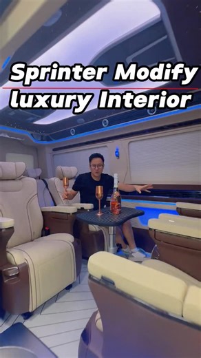 Mdragon on Instagram: "Mercedes-Benz Sprinter modified nine-seat luxury interior, the price is not expensive#luxurycars #mpv #benz #sprinter"