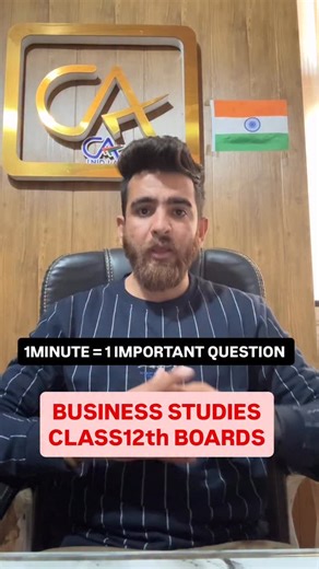 CA Manan Ailani 📷 on Instagram: "1 MINUTE = 1 IMPORTANT QUESTION CLASS 12th BUSINESS STUDIES 📲 Join us now on the TEACH The EXPERTISE AILANI’S App 📞 For queries & enrolment: 9079791206 8385055390 BST Crash Course includes: ✔️ Important questions & case studies ✔️ Concept clarity in simple language ✔️ Test series ✔️ Board-focused preparation Let’s prepare smart and score better—together! 💯✨ #CAMANAN #BUSINESSSTUDIES #importantquestion #boardsexam"