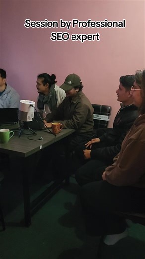 Team members attending the SEO(Search Engine Optimization) Session 🤗#softwaredeveloper #ewanbyte #SEO #Session #digitalmarketing