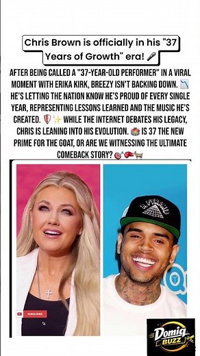 Chris Brown Responds to Erika Kirk! 🎤💎 #domiqbuzz