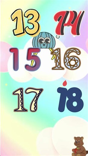 🌈 Learn Numbers 13 to 20 for Kids | Counting & Number Learning | ABC PlayLearn Carnival 🎈 #abcs#kids